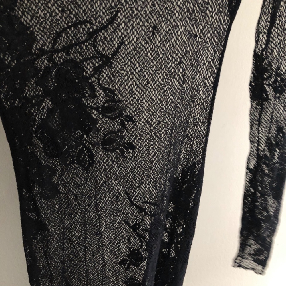 NWOT Sheer Maxi Lace Black Dress/Lingerie , No Size - Picture 5 of 14